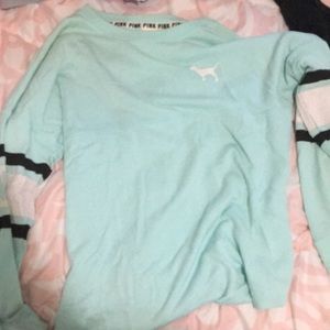 Light blue pink sweatshirt
